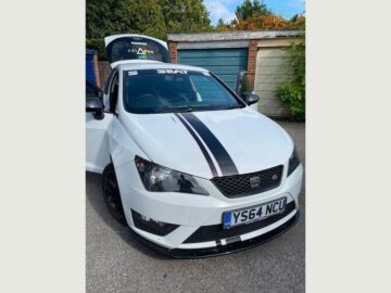 SEAT IBIZA FR BLACK TSI ENGINE SIZE 1.2 Litres FUEL PETROL BODY 3 DOOR HATCHBACK TRANSMISSION MANUAL SEATS 5 COLOUR WHITE REG DATE 30/12/2014 87000 miles YS64 NCU