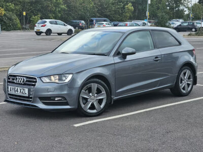 Audi A3 2.0 TDI SE ENGINE SIZE 2.0 Litres FUEL DIESEL BODY 3 DOOR HATCHBACK TRANSMISSION SEMI AUTO SEATS 5 COLOUR GREY REG DATE 01/09/2014 48,000 Miles AY64 XZL