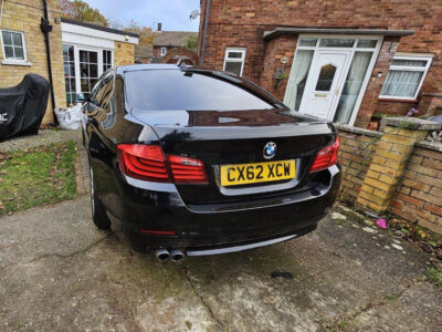 BMW 5 Series 520D SE AUTO ENGINE SIZE 2.0 Litres FUEL DIESEL BODY 4 DOOR SALOON TRANSMISSION AUTOMATIC SEATS 5 COLOUR BLACK REG DATE 01/09/2012 83400 Miles CX62 XCW