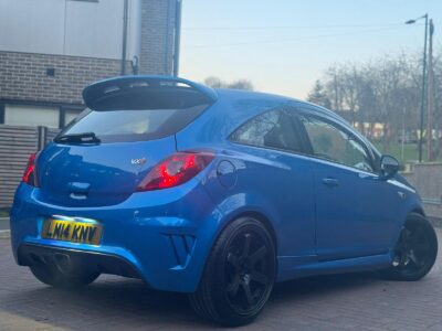 VAUXHALL MODEL CORSA VXR ENGINE CC 1598 cc ENGINE SIZE 1.6 Litres FUEL PETROL BODY 3 DOOR HATCHBACK TRANSMISSION MANUAL SEATS 5 COLOUR BLUE REG DATE 25/04/2014 75,390 Miles  LM14KNV