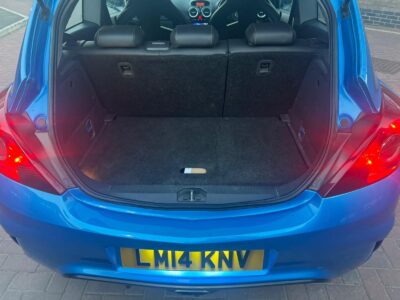 VAUXHALL MODEL CORSA VXR ENGINE CC 1598 cc ENGINE SIZE 1.6 Litres FUEL PETROL BODY 3 DOOR HATCHBACK TRANSMISSION MANUAL SEATS 5 COLOUR BLUE REG DATE 25/04/2014 75,390 Miles  LM14KNV