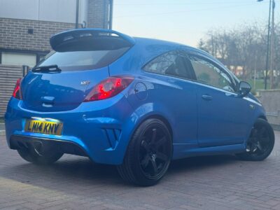 VAUXHALL MODEL CORSA VXR ENGINE CC 1598 cc ENGINE SIZE 1.6 Litres FUEL PETROL BODY 3 DOOR HATCHBACK TRANSMISSION MANUAL SEATS 5 COLOUR BLUE REG DATE 25/04/2014 75,390 Miles  LM14KNV