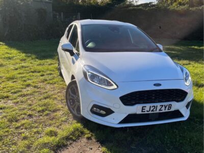 FORD, FIESTA, ST-LINE EDITION, TURBO,  ENGINE SIZE 1.0 Litres FUEL PETROL BODY 5 DOOR HATCHBACK TRANSMISSION MANUAL SEATS 5 COLOUR WHITE REG DATE 12/03/2021, Essex EJ21 ZYB