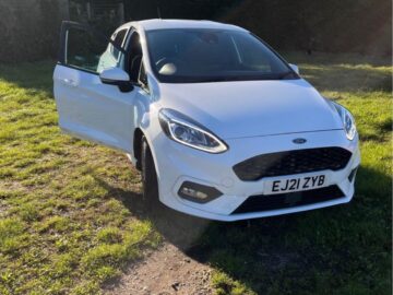 FORD, FIESTA, ST-LINE EDITION, TURBO,  ENGINE SIZE 1.0 Litres FUEL PETROL BODY 5 DOOR HATCHBACK TRANSMISSION MANUAL SEATS 5 COLOUR WHITE REG DATE 12/03/2021, Essex EJ21 ZYB