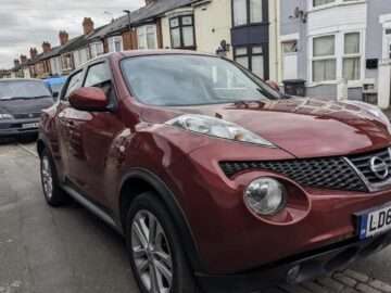 NISSAN JUKE TEKNA CVT ENGINE SIZE 1.6 Litres FUEL PETROL BODY 5 DOOR HATCHBACK TRANSMISSION CVT SEATS 5 COLOUR RED REG DATE 31/01/2013 68,265 Miles  LD62 ZBV