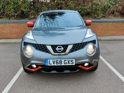 NISSAN MODEL JUKE TEKNA CVT ENGINE CC 1598 cc ENGINE SIZE 1.6 Litres FUEL PETROL BODY 5 DOOR HATCHBACK TRANSMISSION CVT SEATS 5 COLOUR GREY REG DATE 22/12/2018 32,345 miles LV68GXS