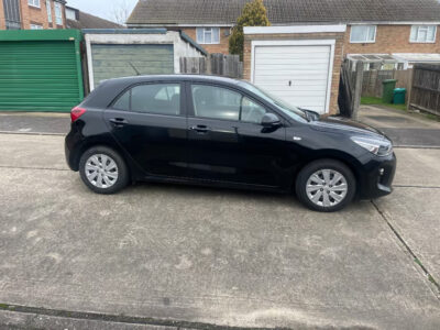 KIA RIO 1 ISG  ENGINE SIZE 1.2 Litres FUEL PETROL BODY 5 DOOR HATCHBACK TRANSMISSION MANUAL SEATS 5 COLOUR BLACK REG DATE 11/02/2019  17,000 Miles  MGZ 3667