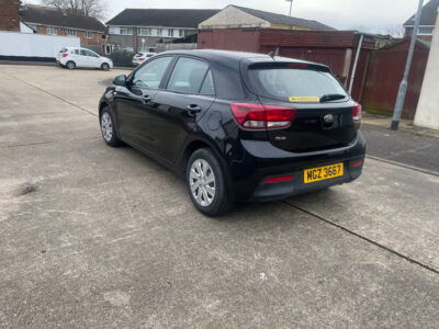 KIA RIO 1 ISG  ENGINE SIZE 1.2 Litres FUEL PETROL BODY 5 DOOR HATCHBACK TRANSMISSION MANUAL SEATS 5 COLOUR BLACK REG DATE 11/02/2019  17,000 Miles  MGZ 3667