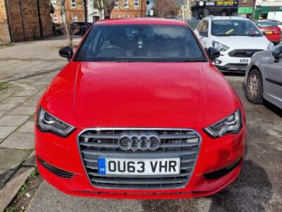 AUDI A3 SPORT TFSI S-A ENGINE SIZE 1.4 Litres FUEL PETROL BODY 4 DOOR SALOON TRANSMISSION SEMI AUTO SEATS 5 COLOUR RED REG DATE 17/09/2013 67300 Miles OU63 VHR