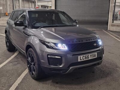 LAND ROVER RANGE ROVER EVOQUE SE TECH ED4 ENGINE SIZE 2.0 Litres FUEL DIESEL BODY 5 DOOR ESTATE TRANSMISSION MANUAL SEATS 5 COLOUR GREY REG DATE 05/01/2017 134000 Miles LC66 YXA