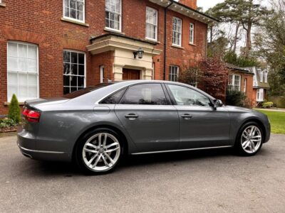 AUDI A8 SPORT EXEC TDI QUATTRO ENGINE SIZE 4.2 Litres FUEL DIESEL BODY 4 DOOR SALOON TRANSMISSION AUTOMATIC SEATS 5 COLOUR GREY REG DATE 17/09/2014 95000 Miles PE64 LSD