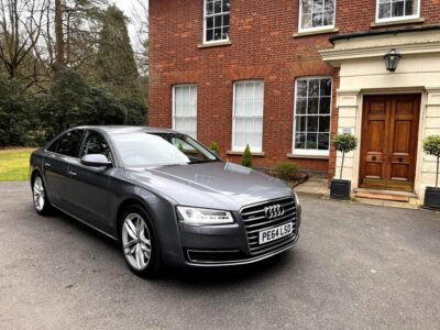 AUDI A8 SPORT EXEC TDI QUATTRO ENGINE SIZE 4.2 Litres FUEL DIESEL BODY 4 DOOR SALOON TRANSMISSION AUTOMATIC SEATS 5 COLOUR GREY REG DATE 17/09/2014 95000 Miles PE64 LSD