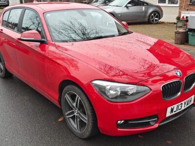 BMW 116I SPORT AUTO ENGINE SIZE 1.6 Litres FUEL PETROL BODY 3 DOOR HATCHBACK TRANSMISSION AUTOMATIC SEATS 5 COLOUR RED REG DATE 03/05/2013 76,000 Miles WJ13 YAH