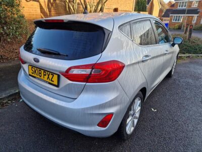 FORD FIESTA TITANIUM TURBO  ENGINE SIZE 1.0 Litres FUEL PETROL BODY 5 DOOR HATCHBACK TRANSMISSION MANUAL SEATS 5 COLOUR SILVER REG DATE 29/03/2018 52000 Miles(estimated) SK18 PXZ