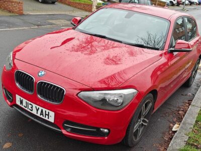 BMW 116I SPORT AUTO ENGINE SIZE 1.6 Litres FUEL PETROL BODY 3 DOOR HATCHBACK TRANSMISSION AUTOMATIC SEATS 5 COLOUR RED REG DATE 03/05/2013 76,000 Miles WJ13 YAH