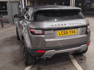 LAND ROVER RANGE ROVER EVOQUE SE TECH ED4 ENGINE SIZE 2.0 Litres FUEL DIESEL BODY 5 DOOR ESTATE TRANSMISSION MANUAL SEATS 5 COLOUR GREY REG DATE 05/01/2017 134000 Miles LC66 YXA