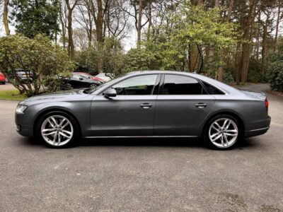 AUDI A8 SPORT EXEC TDI QUATTRO ENGINE SIZE 4.2 Litres FUEL DIESEL BODY 4 DOOR SALOON TRANSMISSION AUTOMATIC SEATS 5 COLOUR GREY REG DATE 17/09/2014 95000 Miles PE64 LSD