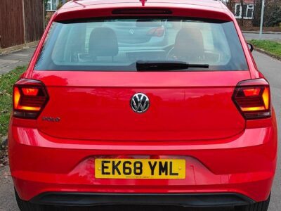 VOLKSWAGEN POLO SE  ENGINE SIZE 1.0 Litres FUEL PETROL BODY 5 DOOR HATCHBACK TRANSMISSION MANUAL SEATS 5 COLOUR RED REG DATE 27/09/2018  49,800 Miles   EK68 YML