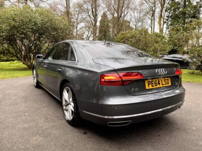 AUDI A8 SPORT EXEC TDI QUATTRO ENGINE SIZE 4.2 Litres FUEL DIESEL BODY 4 DOOR SALOON TRANSMISSION AUTOMATIC SEATS 5 COLOUR GREY REG DATE 17/09/2014 95000 Miles PE64 LSD