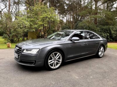 AUDI A8 SPORT EXEC TDI QUATTRO ENGINE SIZE 4.2 Litres FUEL DIESEL BODY 4 DOOR SALOON TRANSMISSION AUTOMATIC SEATS 5 COLOUR GREY REG DATE 17/09/2014 95000 Miles PE64 LSD