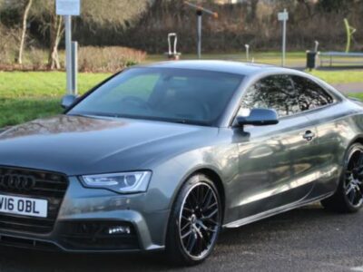 AUDI A5 S LINE BLK ED + TDI QUAT SA ENGINE SIZE 3.0 Litres FUEL DIESEL BODY 2 DOOR COUPE TRANSMISSION SEMI AUTO SEATS 4 COLOUR GREY REG DATE 31/05/2016 72000 Miles OV16 OBL