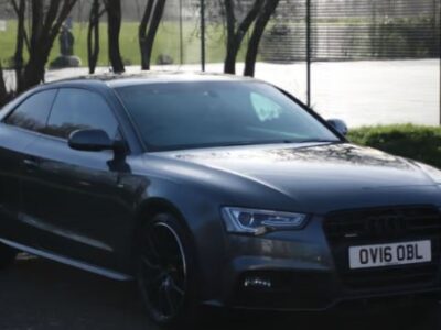 AUDI A5 S LINE BLK ED + TDI QUAT SA ENGINE SIZE 3.0 Litres FUEL DIESEL BODY 2 DOOR COUPE TRANSMISSION SEMI AUTO SEATS 4 COLOUR GREY REG DATE 31/05/2016 72000 Miles OV16 OBL