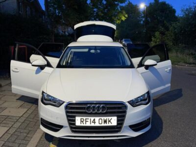 AUDI A3 SPORT TDI ENGINE SIZE 2.0 Litres FUEL DIESEL BODY 5 DOOR HATCHBACK TRANSMISSION MANUAL SEATS 5 COLOUR WHITE REG DATE 15/08/2014 77000 Miles RF14OWK