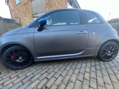 ABARTH F595C ENGINE SIZE 1.4 Litres FUEL PETROL BODY 3 DOOR CONVERTIBLE TRANSMISSION MANUAL SEATS 4 COLOUR GREY REG DATE 29/10/2021 8400 Miles RO71 WVX