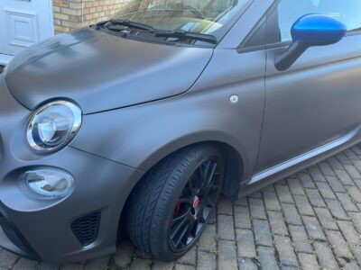 ABARTH F595C ENGINE SIZE 1.4 Litres FUEL PETROL BODY 3 DOOR CONVERTIBLE TRANSMISSION MANUAL SEATS 4 COLOUR GREY REG DATE 29/10/2021 8400 Miles RO71 WVX