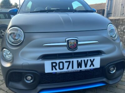 ABARTH F595C ENGINE SIZE 1.4 Litres FUEL PETROL BODY 3 DOOR CONVERTIBLE TRANSMISSION MANUAL SEATS 4 COLOUR GREY REG DATE 29/10/2021 8400 Miles RO71 WVX