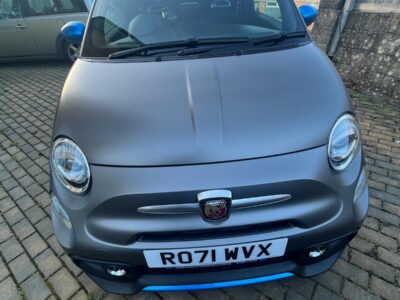 ABARTH F595C ENGINE SIZE 1.4 Litres FUEL PETROL BODY 3 DOOR CONVERTIBLE TRANSMISSION MANUAL SEATS 4 COLOUR GREY REG DATE 29/10/2021 8400 Miles RO71 WVX