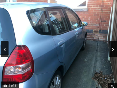 HONDA JAZZ SE ENGINE SIZE 1.4 Litres FUEL PETROL BODY 5 DOOR HATCHBACK TRANSMISSION MANUAL SEATS 5 COLOUR BLUE REG DATE 28/01/2005 62000 Miles YM54KMV