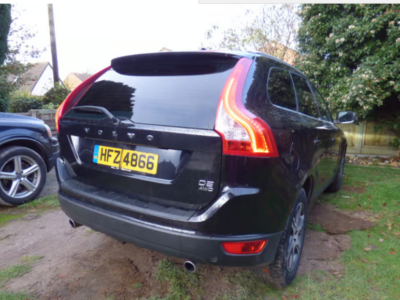 XC60, SE LUX, AWD, D5,  ENGINE SIZE 2.4 Litres FUEL DIESEL BODY 5 DOOR ESTATE TRANSMISSION MANUAL SEATS 5 COLOUR BLACK REG DATE 13/10/2011, Norfolk, HFZ 4866