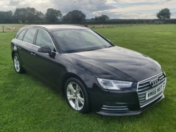 Audi A4 SPORT ULTRA TDI ENGINE SIZE 2.0 Litres FUEL DIESEL BODY 5 DOOR ESTATE TRANSMISSION MANUAL SEATS 5 COLOUR BLACK REG DATE 31/01/2017 89500 Miles WM66 MXT 