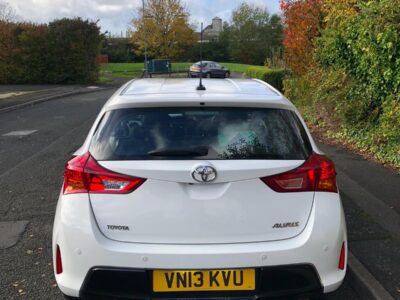 TOYOTA MODEL AURIS ICON VALVE MATIC ENGINE SIZE 1.6 Litres FUEL PETROL BODY 5 DOOR HATCHBACK TRANSMISSION MANUAL SEATS 5 COLOUR WHITE REG DATE 31/05/2013 Mileage 70000 VN13 KVU