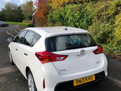 TOYOTA MODEL AURIS ICON VALVE MATIC ENGINE SIZE 1.6 Litres FUEL PETROL BODY 5 DOOR HATCHBACK TRANSMISSION MANUAL SEATS 5 COLOUR WHITE REG DATE 31/05/2013 Mileage 70000 VN13 KVU