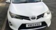 TOYOTA MODEL AURIS ICON VALVE MATIC ENGINE SIZE 1.6 Litres FUEL PETROL BODY 5 DOOR HATCHBACK TRANSMISSION MANUAL SEATS 5 COLOUR WHITE REG DATE 31/05/2013 Mileage 70000 VN13 KVU