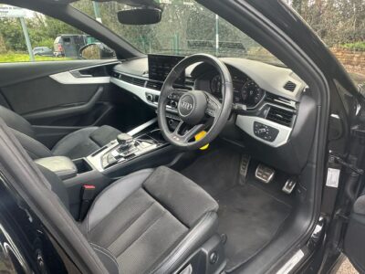 AUDI A4 S LINE 35 TDI S-A ENGINE SIZE 2.0 Litres FUEL DIESEL BODY 4 DOOR SALOON TRANSMISSION SEMI AUTO SEATS 5 COLOUR BLACK REG DATE 14/02/2020 41000 Miles WM69GZA