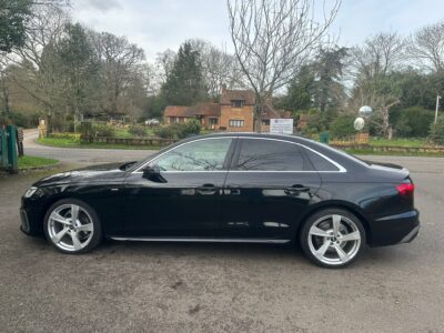 AUDI A4 S LINE 35 TDI S-A ENGINE SIZE 2.0 Litres FUEL DIESEL BODY 4 DOOR SALOON TRANSMISSION SEMI AUTO SEATS 5 COLOUR BLACK REG DATE 14/02/2020 41000 Miles WM69GZA