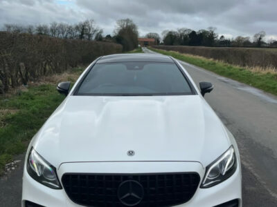 MERCEDES-BENZ, E 300, AMG LINE, PREMIUM +, AUTO, ENGINE SIZE 2.0 Litres FUEL PETROL BODY 2 DOOR COUPE TRANSMISSION AUTOMATIC SEATS 4 COLOUR WHITE REG DATE 11/10/2018 Lincolnshire, X27MBM