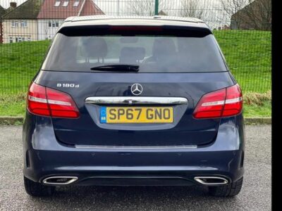 MERCEDES-BENZ B 180 AMG LINE PREMIUM D AUTO ENGINE SIZE 1.5 Litres FUEL DIESEL BODY 5 DOOR MPV TRANSMISSION AUTOMATIC SEATS 5 COLOUR BLUE REG DATE 13/12/2017 79130 miles SP67GNO