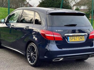 MERCEDES-BENZ B 180 AMG LINE PREMIUM D AUTO ENGINE SIZE 1.5 Litres FUEL DIESEL BODY 5 DOOR MPV TRANSMISSION AUTOMATIC SEATS 5 COLOUR BLUE REG DATE 13/12/2017 79130 miles SP67GNO