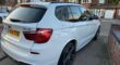 BMW X3 X DRIVE 20D M SPORT ENGINE SIZE 2.0 Litres FUEL DIESEL BODY 5 DOOR ESTATE TRANSMISSION MANUAL SEATS 5 COLOUR WHITE REG DATE 17/11/2014 185000 Miles KM64 YXB