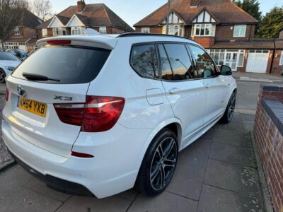 BMW X3 X DRIVE 20D M SPORT ENGINE SIZE 2.0 Litres FUEL DIESEL BODY 5 DOOR ESTATE TRANSMISSION MANUAL SEATS 5 COLOUR WHITE REG DATE 17/11/2014 185000 Miles KM64 YXB