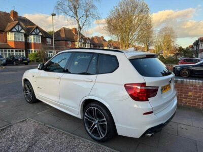 BMW X3 X DRIVE 20D M SPORT ENGINE SIZE 2.0 Litres FUEL DIESEL BODY 5 DOOR ESTATE TRANSMISSION MANUAL SEATS 5 COLOUR WHITE REG DATE 17/11/2014 185000 Miles KM64 YXB