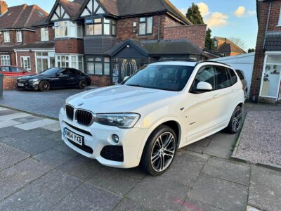 BMW X3 X DRIVE 20D M SPORT ENGINE SIZE 2.0 Litres FUEL DIESEL BODY 5 DOOR ESTATE TRANSMISSION MANUAL SEATS 5 COLOUR WHITE REG DATE 17/11/2014 185000 Miles KM64 YXB