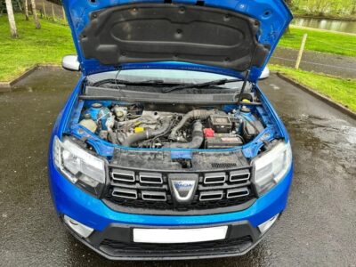 DACIA SANDERO STEPWAY COMFORT TCE ENGINE SIZE 0.9 Litres FUEL PETROL BODY 5 DOOR HATCHBACK TRANSMISSION MANUAL SEATS 5 COLOUR BLUE REG DATE 31/12/2018 50500 Miles SD68VFE