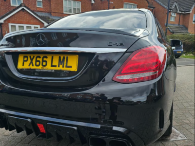 MERCEDES-BENZ AMG C 43 PREMIUM 4MATIC AUTO ENGINE SIZE 3.0 Litres FUEL PETROL BODY 4 DOOR SALOON TRANSMISSION AUTOMATIC SEATS 5 COLOUR BLACK REG DATE 02/09/2016 69330 Miles PX66 LML