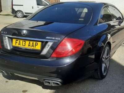 MERCEDES-BENZ MODEL CL63 AMG V8 BI TURBO AUTO ENGINE CC 5461 cc ENGINE SIZE 5.5 Litres FUEL PETROL BODY 2 DOOR COUPE TRANSMISSION AUTOMATIC SEATS 4 COLOUR BLACK REG DATE 01/03/2013 FA13 AAP