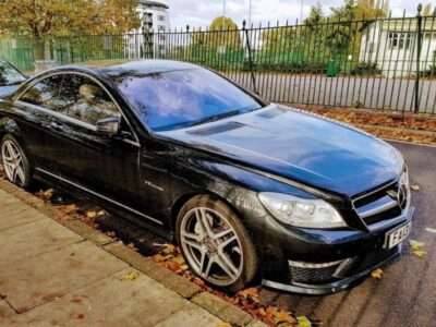 MERCEDES-BENZ MODEL CL63 AMG V8 BI TURBO AUTO ENGINE CC 5461 cc ENGINE SIZE 5.5 Litres FUEL PETROL BODY 2 DOOR COUPE TRANSMISSION AUTOMATIC SEATS 4 COLOUR BLACK REG DATE 01/03/2013 FA13 AAP